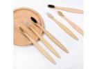 Round tail flat bamboo toothbrush