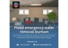 Flood emergency water removal Durham