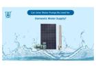 Solar Water Pumps for Domestic Water Supply | Unnati Pumps