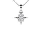 Lab Grown Oval Cut Lab Diamond Solitaire Pendant