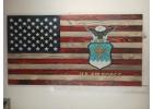 Buy USA Airforce Flag – Handcrafted Wooden Tribute for Patriots