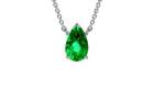 Best Emerald Pear Classic Solitaire Pendant Online