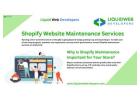 Shopify Support and Maintenance Services for Business Growth