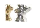 Decorative Figure DKD Home Decor 24,5 x 17,5 x 36 cm Silver Golden Bust Neoclassical (2 Units)