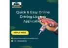 Quick & Easy Online Driving Licence Application